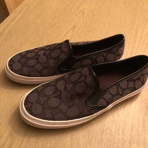 Coach slip on shoes